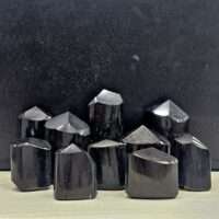 Powerful protection Black tourmaline polished tower - 1pc