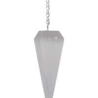Selenite Pendulum - transmute  1pc