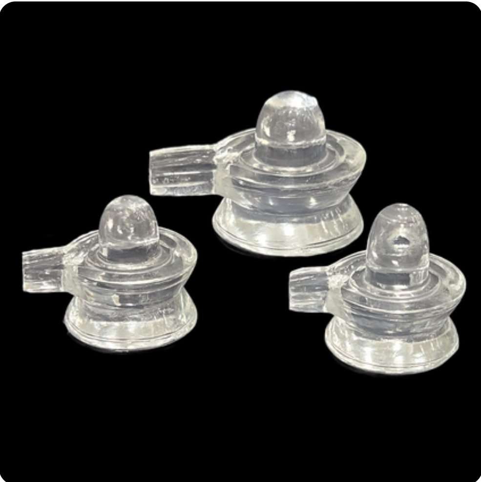 Clear quartz Shiva Linga Clear quartz Shiva lingam