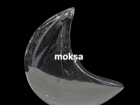 Protective Obsidian Crescent Moon - 1pc