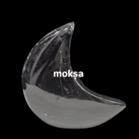 Protective Obsidian Crescent Moon - 1pc