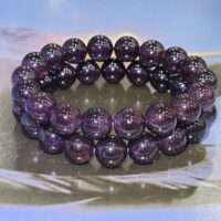 Vibrant positive Star Garnet Bracelet - 1pc
