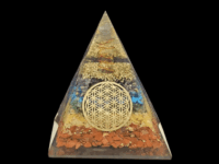 7 chakra orgone pyramid - 1pc