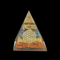 7 chakra orgone pyramid - 1pc