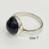 Black Obsidian Ring Size 7