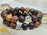 Joy bringing Picasso Jasper bracelet - rounded 10mm 1pc