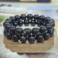 Hypersthene round bracelet - 10mm 1pc