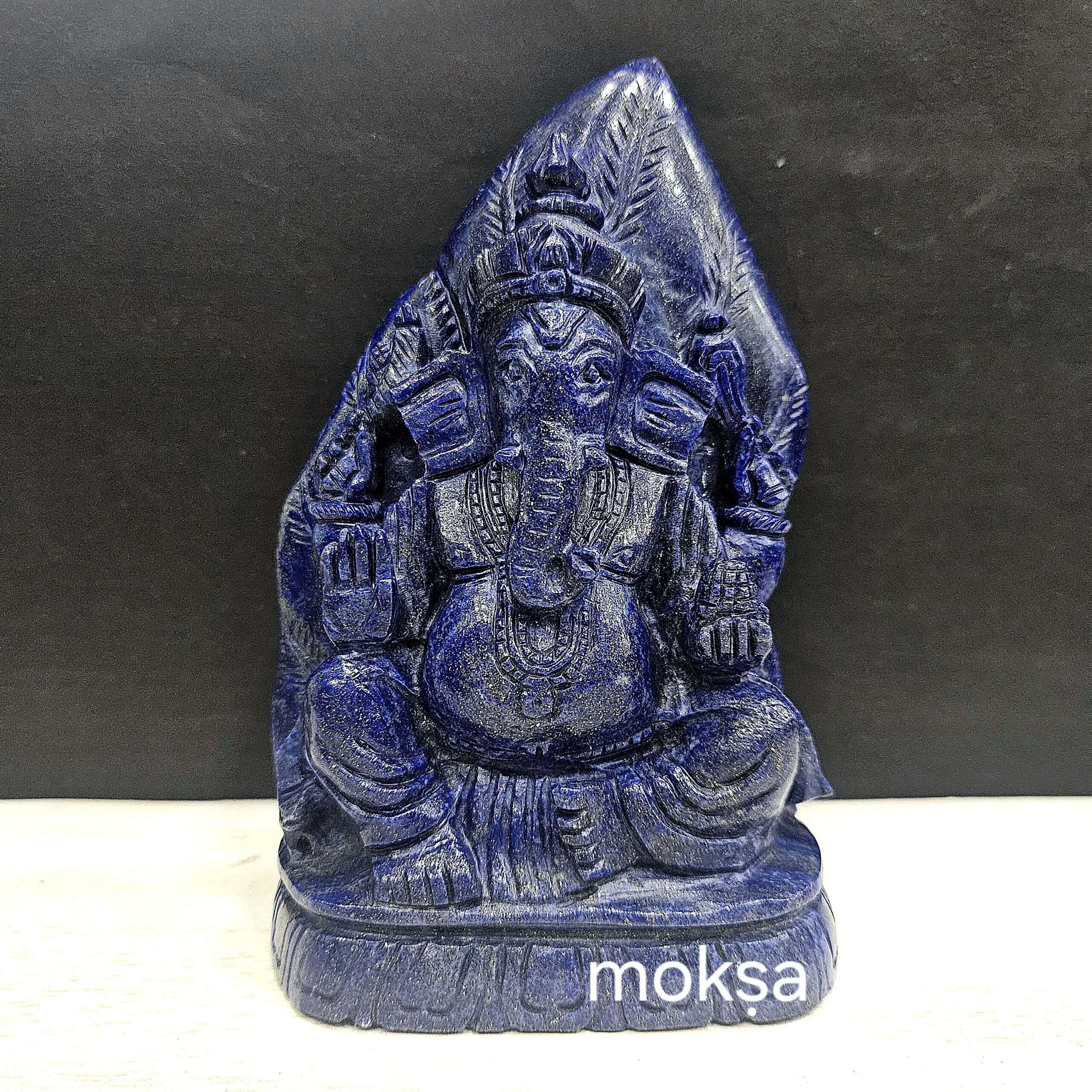 Lapis Lazuli Ganesha Idol Figurine Lapis Lazuli Ganesha