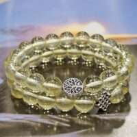 Good luck Lemon quartz bracelet - 1pc