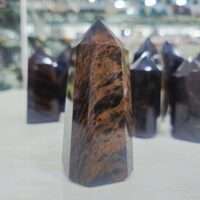 Psychic Protective Copper Sheen Obsidian Tower - 1pc