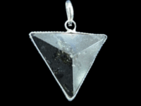 Black Tourmaline triangular Pendant - 1pc