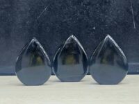 Obsidian polished volcanic glass Flame Healing Crystal - Protection, Grounding,  Emotional Trauma and Psychic Shielding Stone