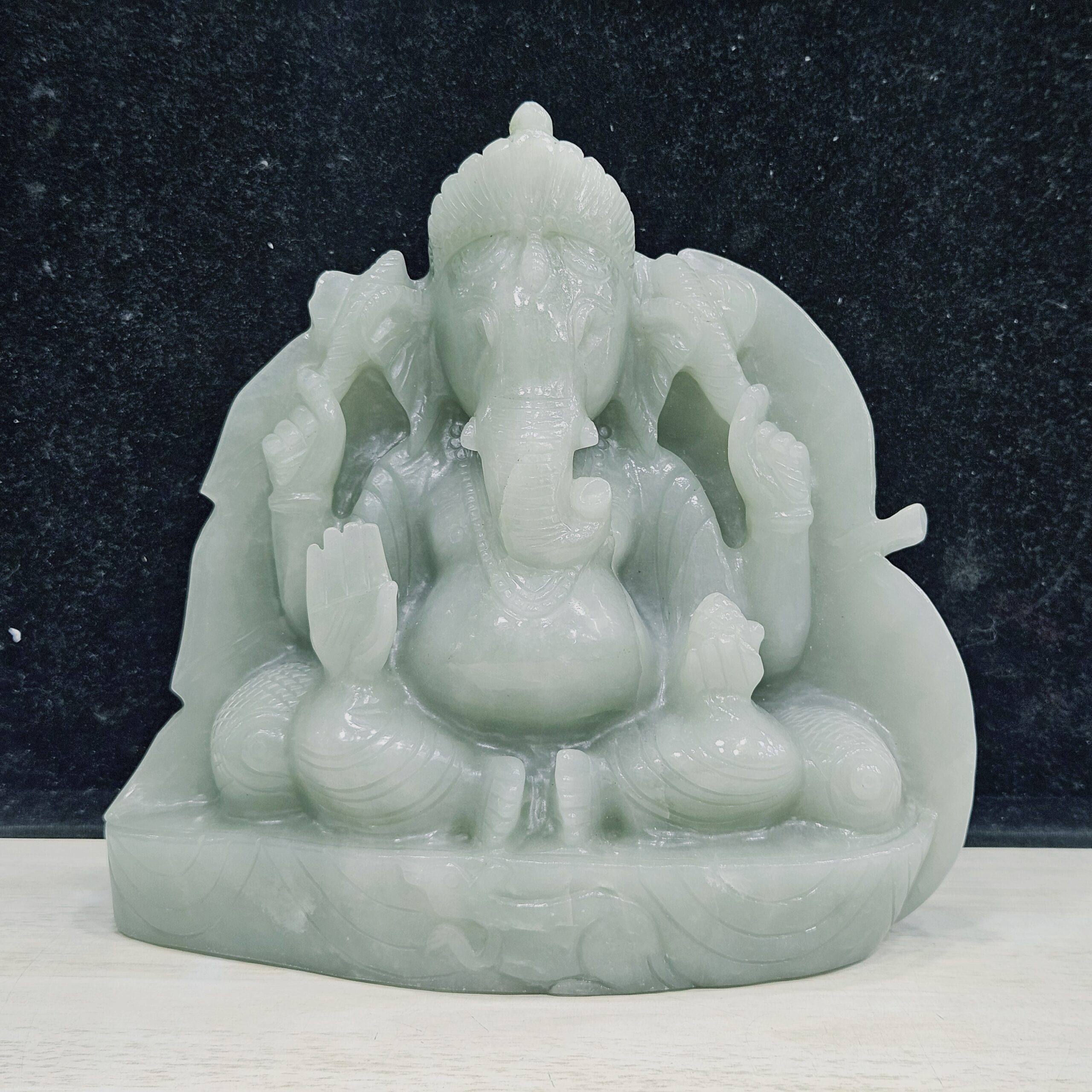 greenaventurineganesha4865 Green Aventurine Ganesha 4.865kgs