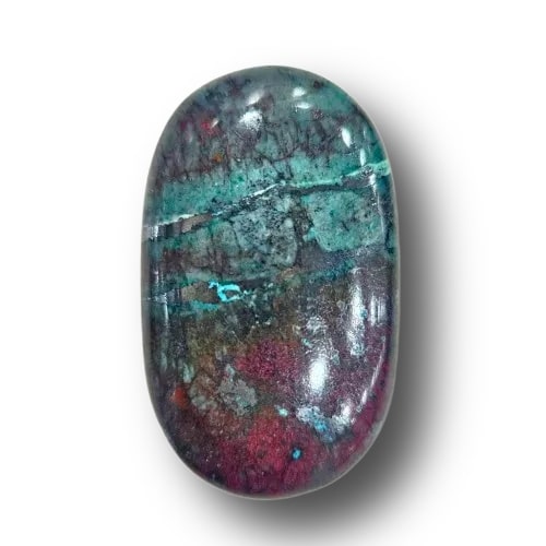 Dendrite Sonora sunrise Chrysocolla Cuprite Palmstone