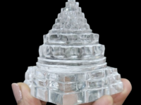 Clear quartz Sphatik Sri Yantra