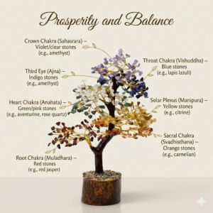 7 chakra crystal tree