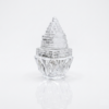 Clear quartz Spahtik Sri Yantra on Lotus Base