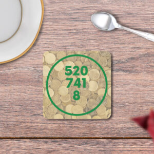 Abundance Prosperity Frequency Numbers MDF Coasters