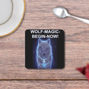 Wolf Magic MDF Coasters