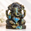 Labradorite Ganesha idol 5.55kg natural crystal statue
